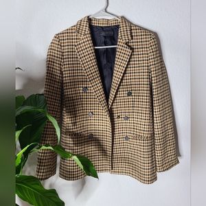 Zara Plaid Blazer.